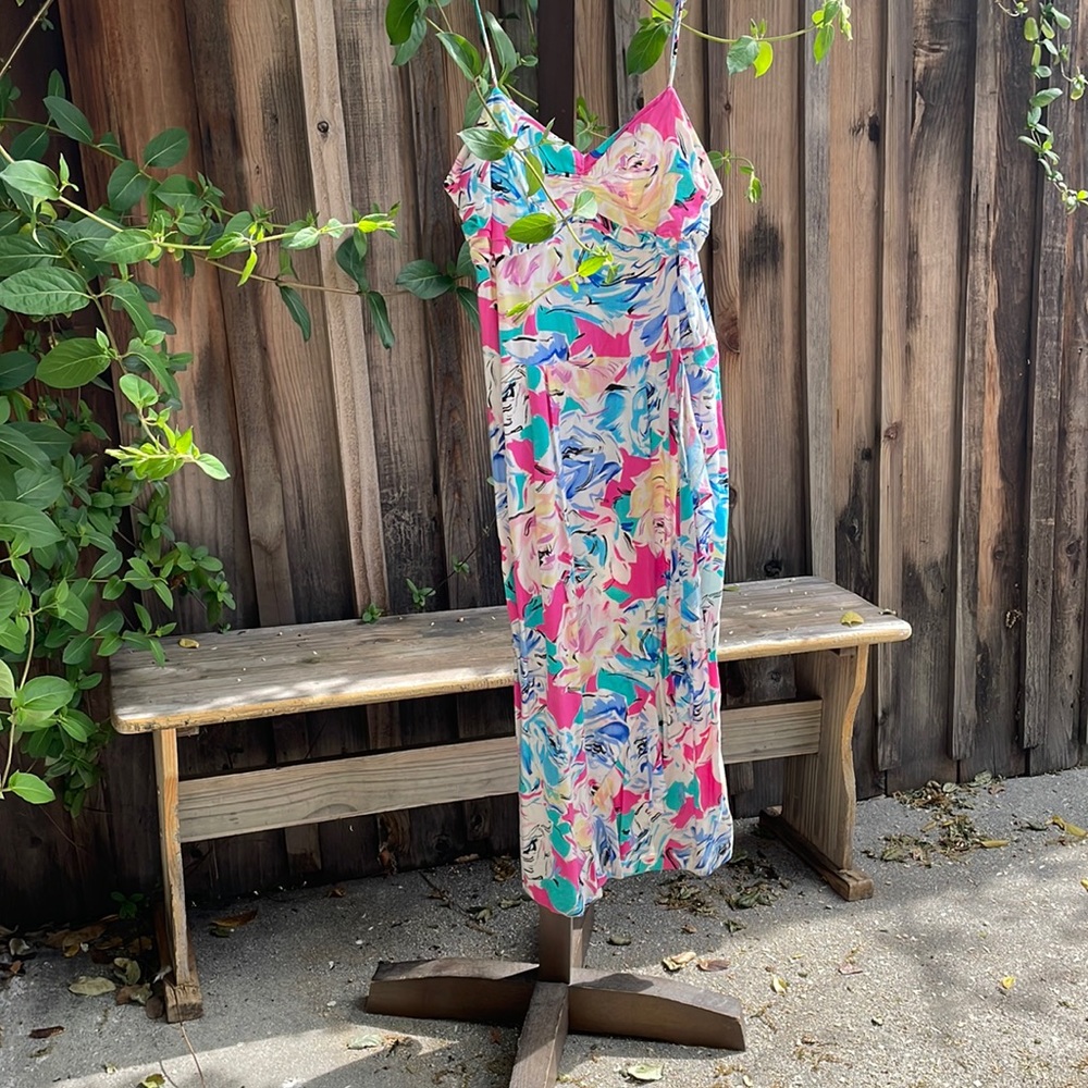 Vintage Laine 80s Floral Sundress
